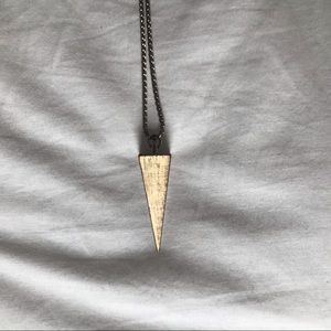 Gold Pyramid Pendant